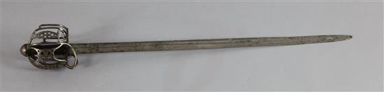 An 18th century Scottish backsword,